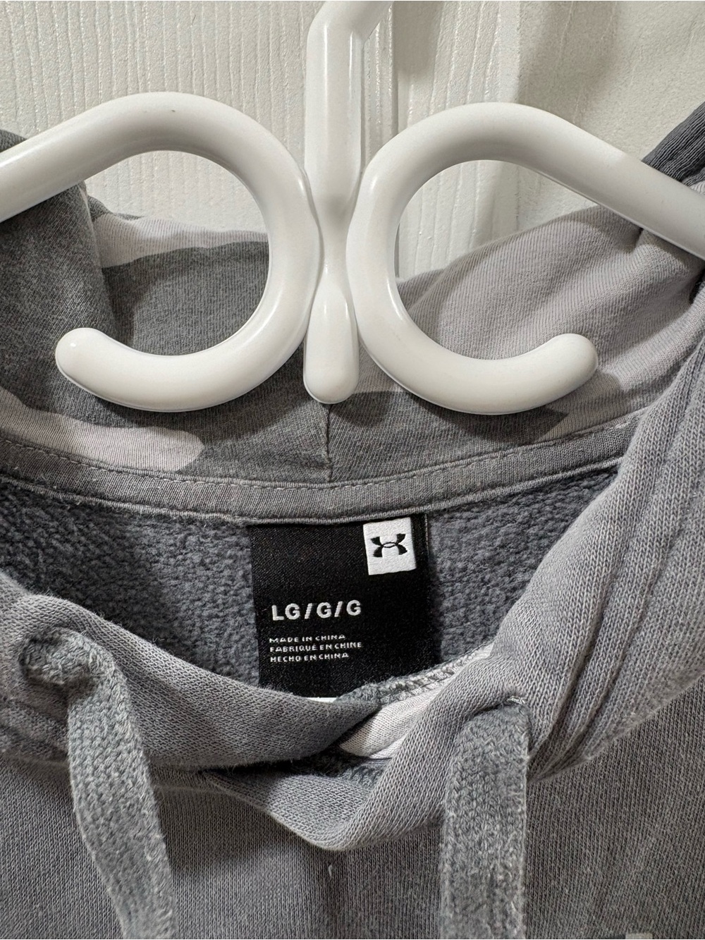 LG Gray Hoodie with Camo Logo Print - Picture 4 of 4